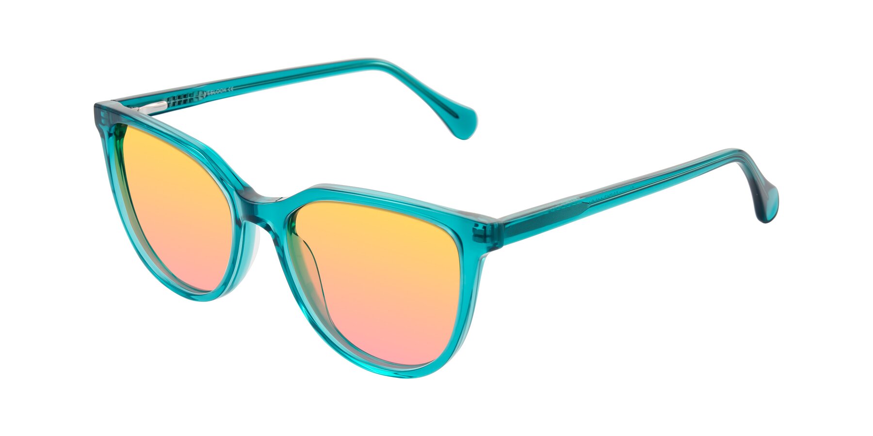 Angle of Glenroe in Peacock with Yellow / Pink Gradient Lenses