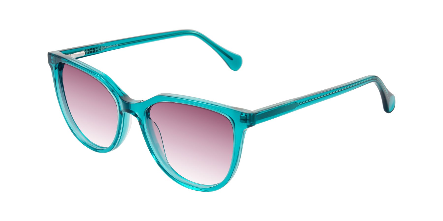Angle of Glenroe in Peacock with Wine Gradient Lenses