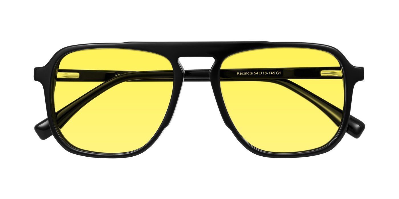 Recalote - Black Tinted Sunglasses
