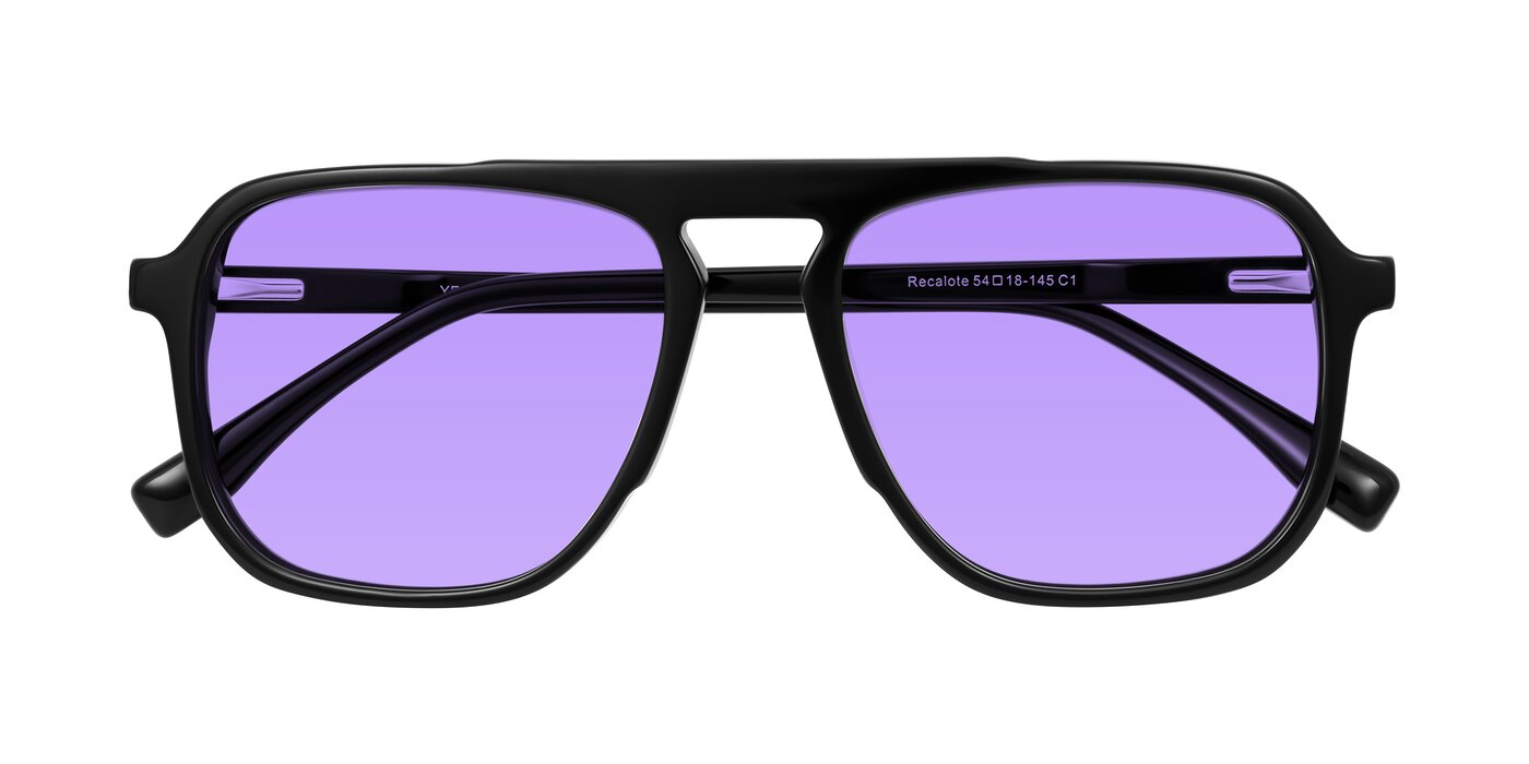 Recalote - Black Tinted Sunglasses