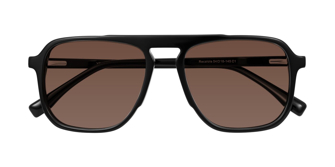 Recalote - Black Tinted Sunglasses