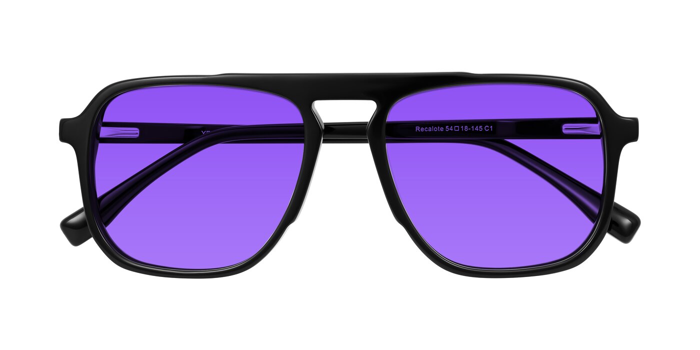 Recalote - Black Tinted Sunglasses