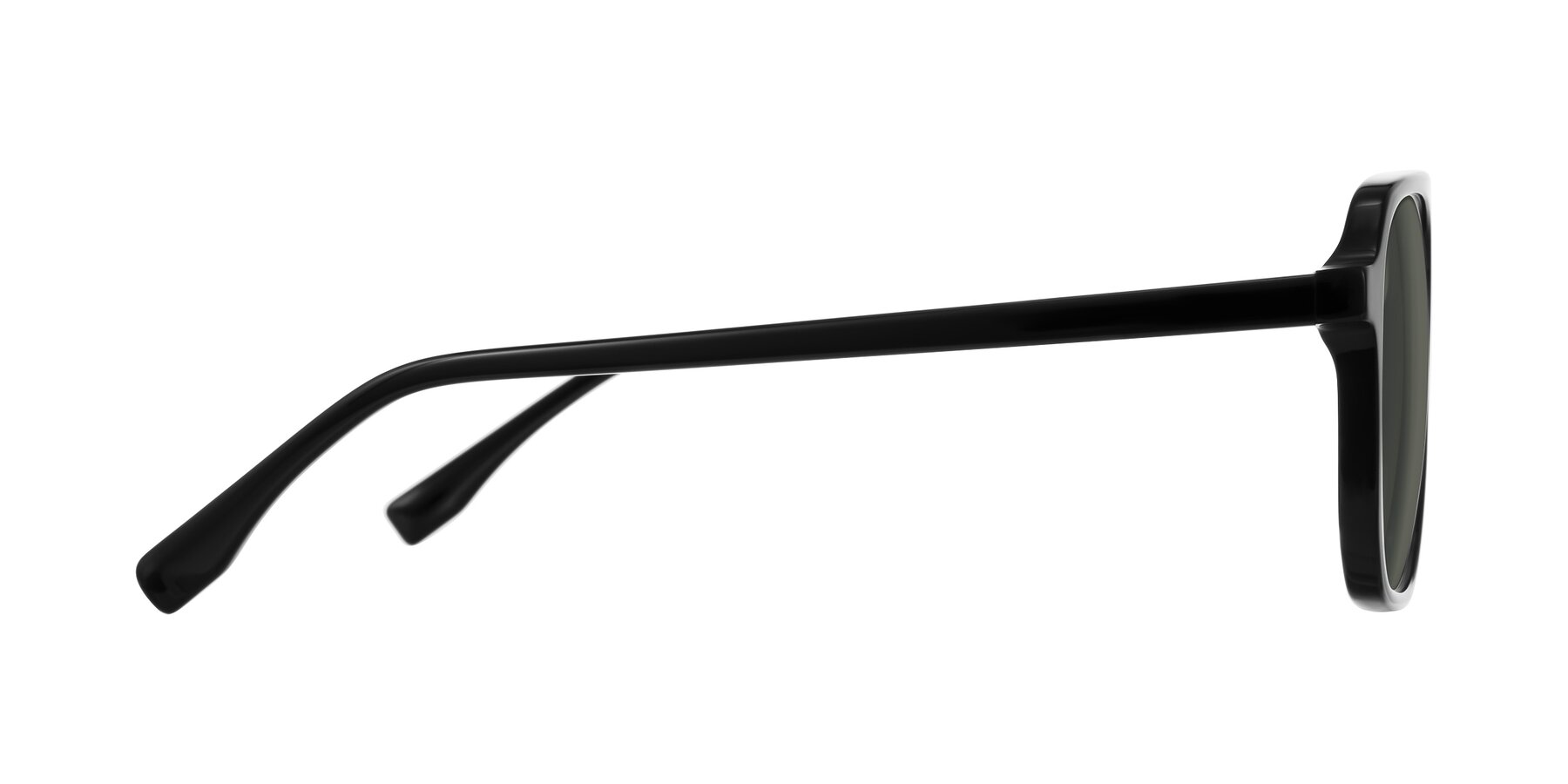 Side of Recalote in Black with Gray Polarized Lenses