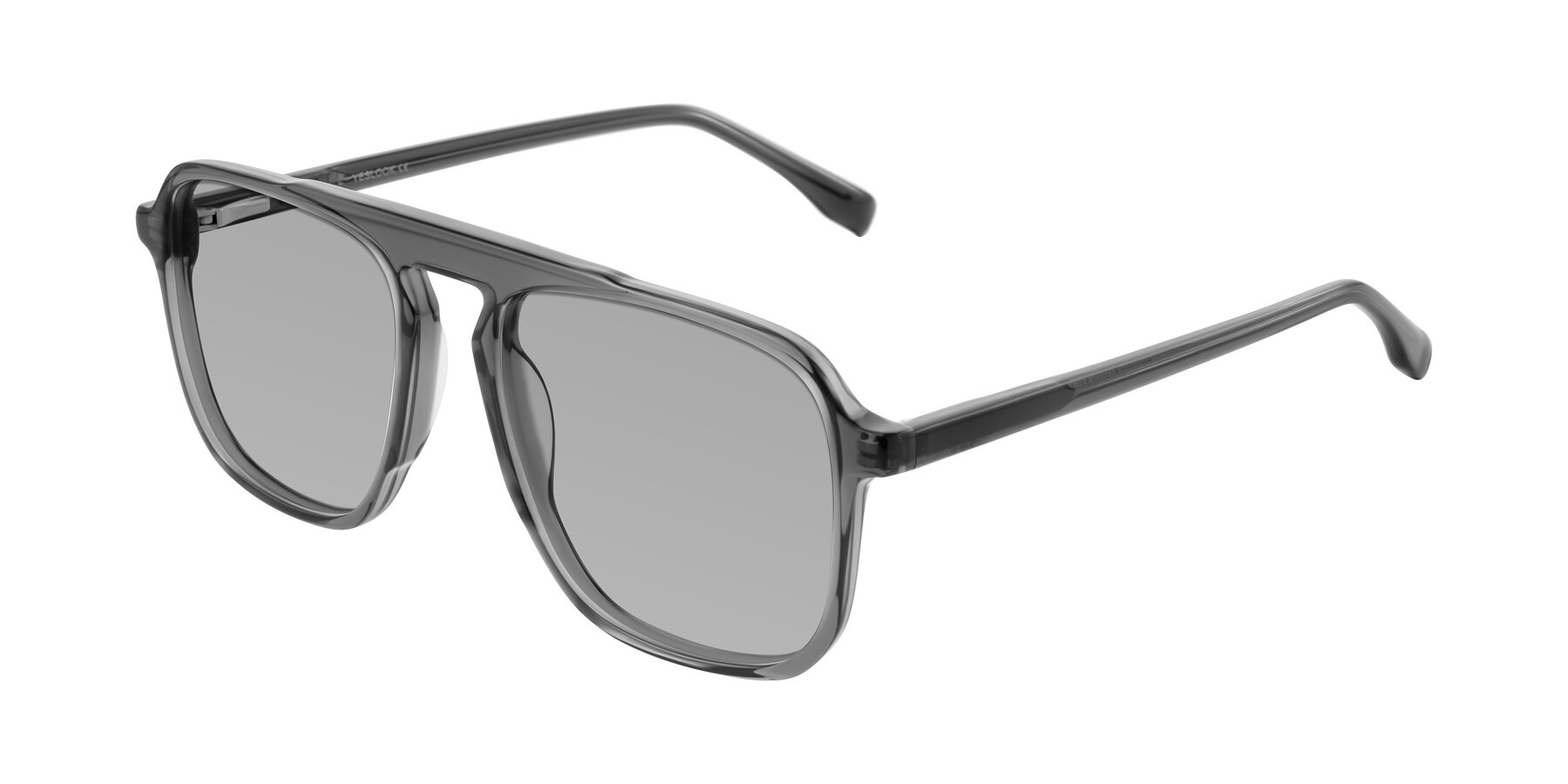 Angle of Recalote in Transparent Gray with Light Gray Tinted Lenses