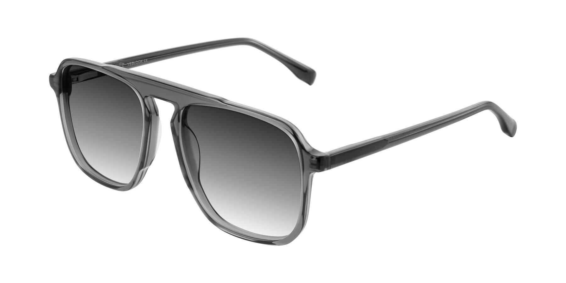 Angle of Recalote in Transparent Gray with Gray Gradient Lenses