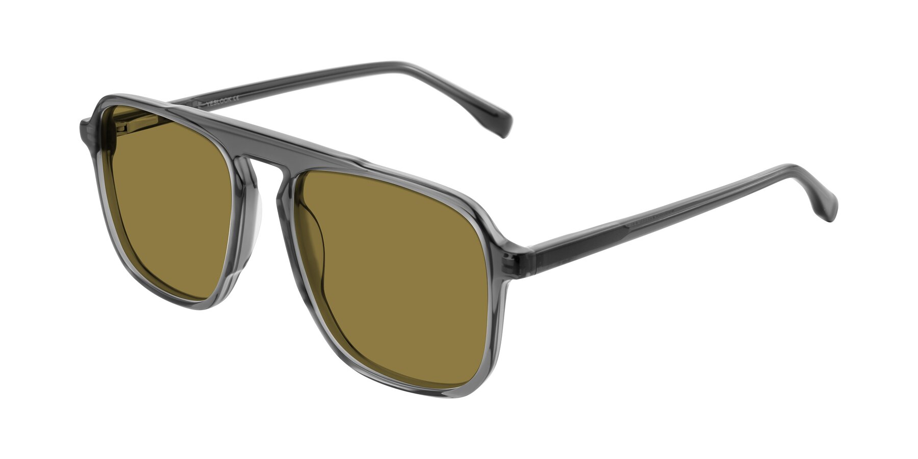Angle of Recalote in Transparent Gray with Brown Polarized Lenses