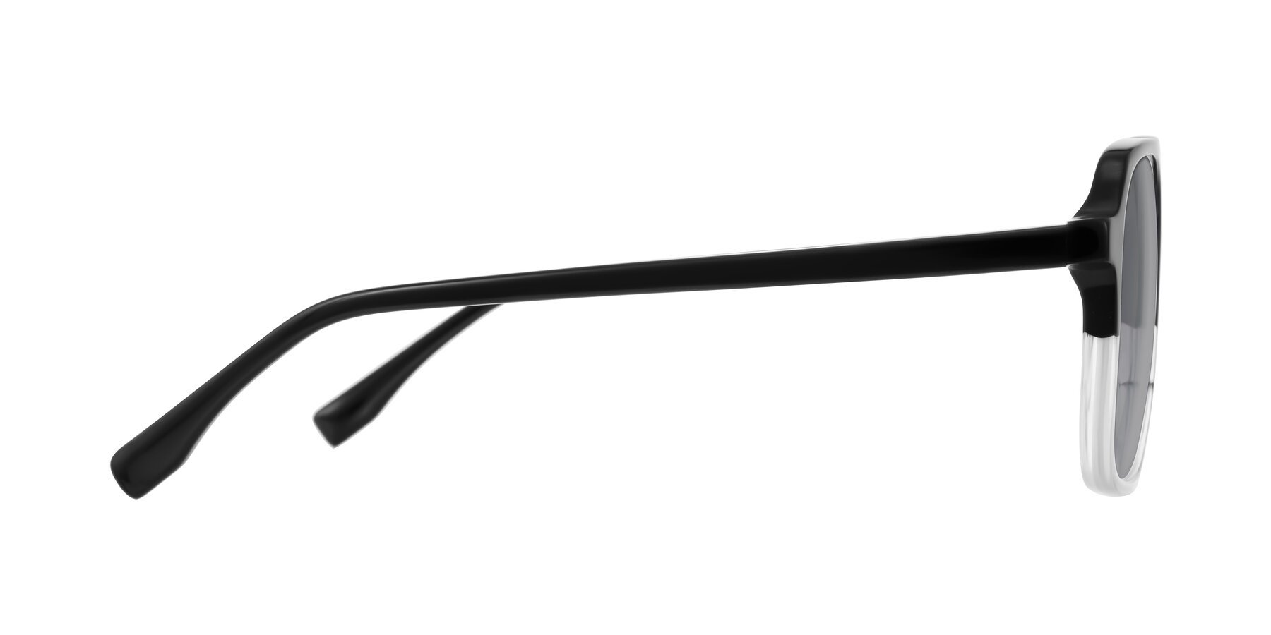 Side of Recalote in Black/Clear with Light Gray Tinted Lenses