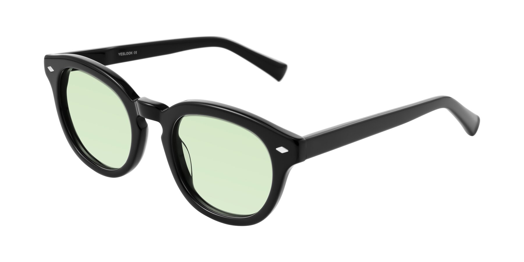 Angle of Nehrode in Black with Light Green Tinted Lenses