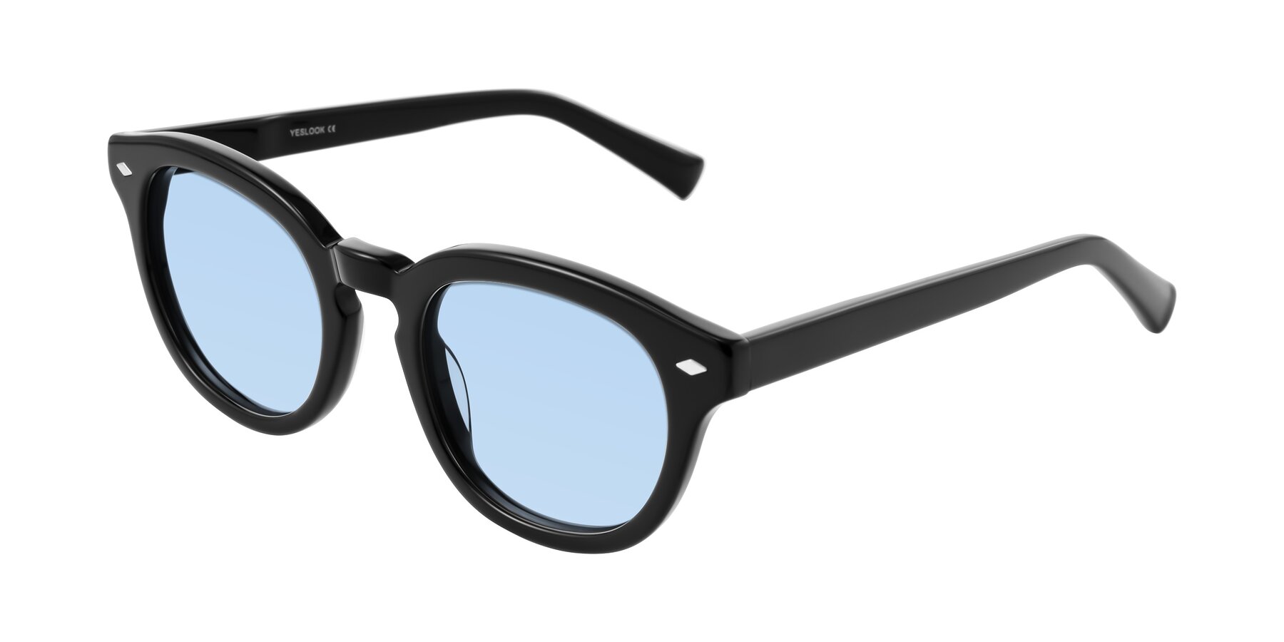 Angle of Nehrode in Black with Light Blue Tinted Lenses