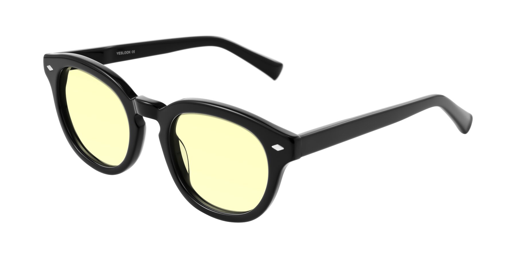 Angle of Nehrode in Black with Light Yellow Tinted Lenses