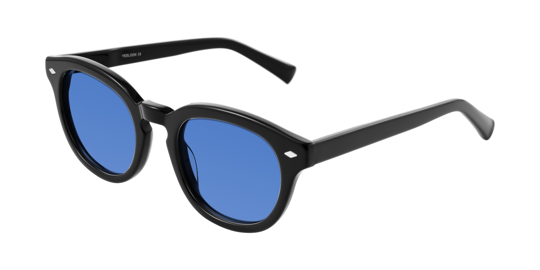 Angle of Nehrode in Black with Blue Tinted Lenses