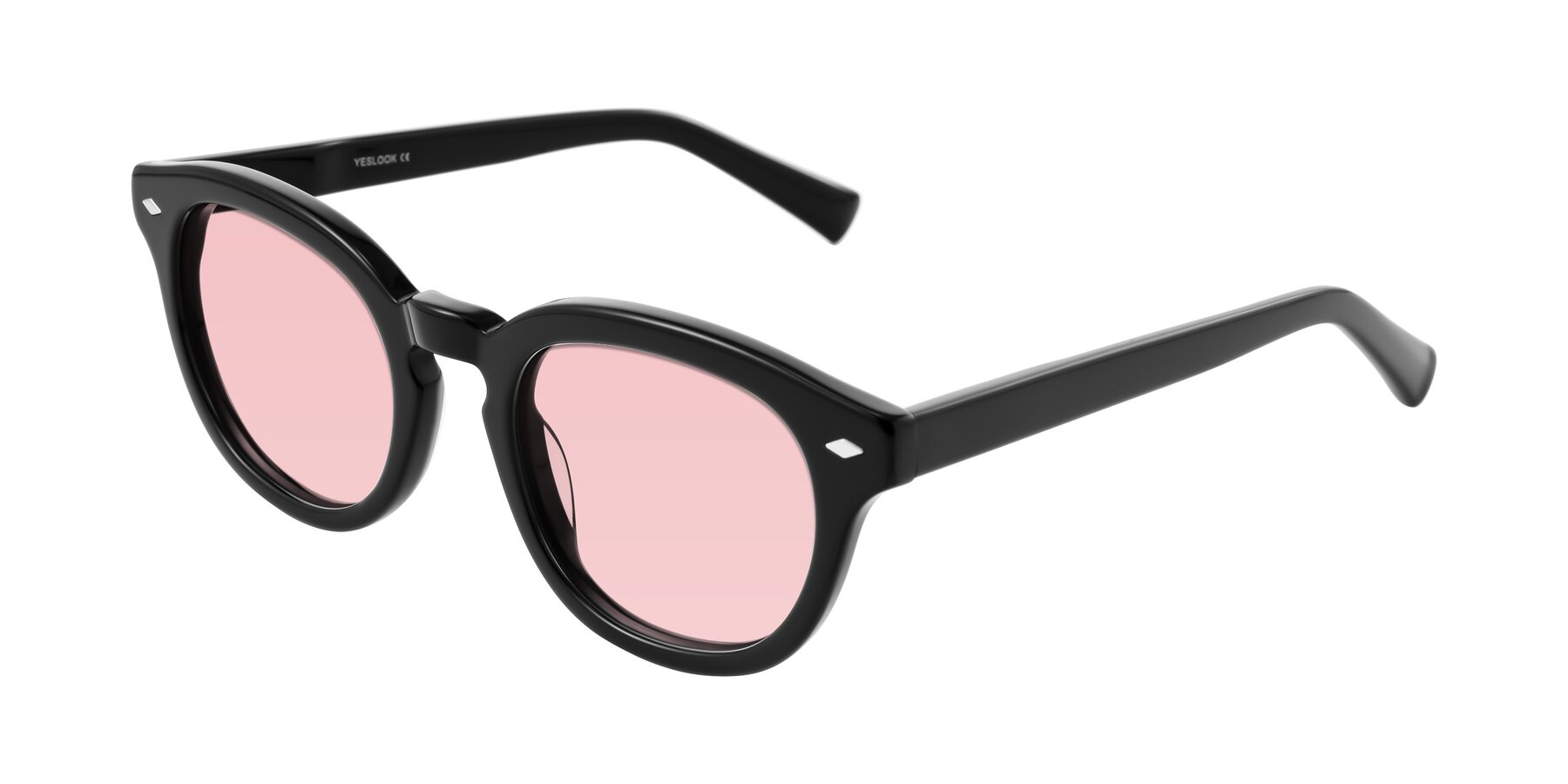 Angle of Nehrode in Black with Light Garnet Tinted Lenses