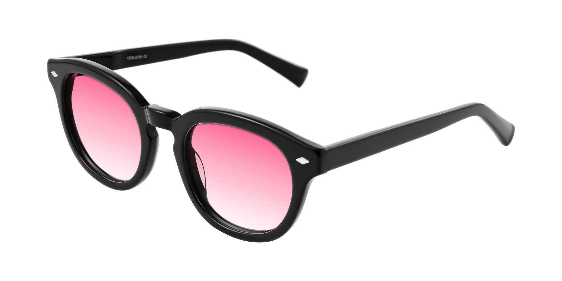 Angle of Nehrode in Black with Pink Gradient Lenses