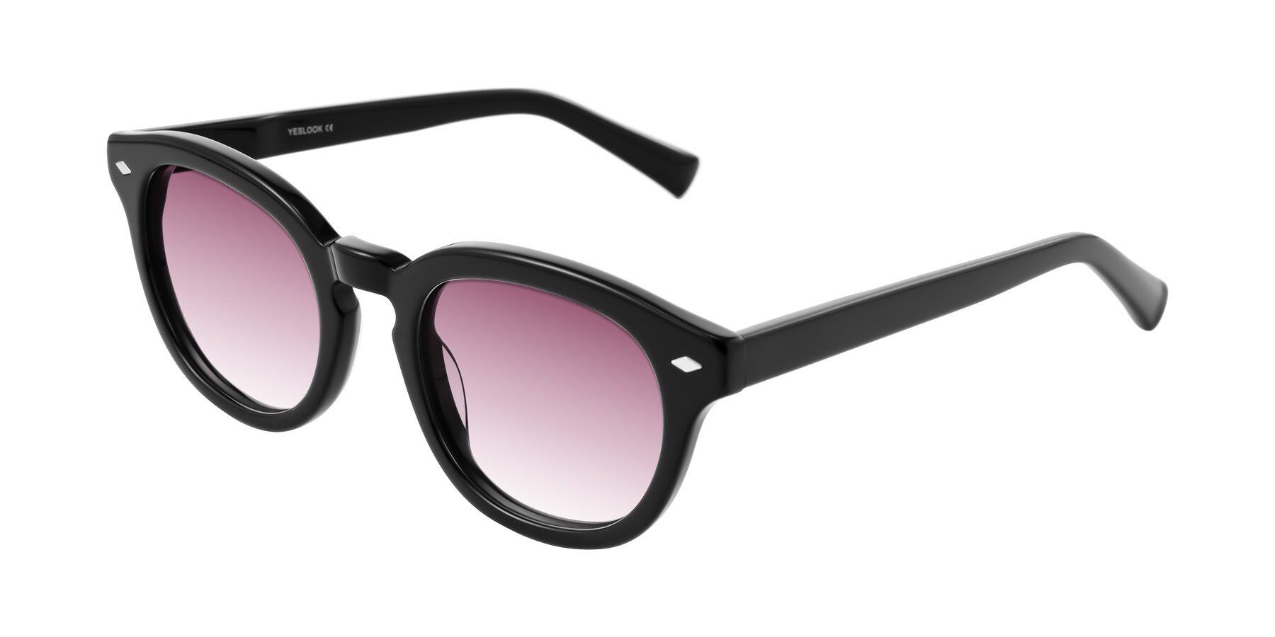 Angle of Nehrode in Black with Wine Gradient Lenses