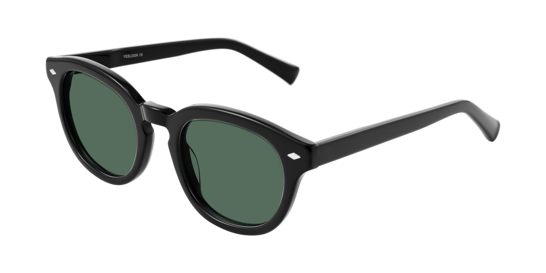 Angle of Nehrode in Black with Green Polarized Lenses