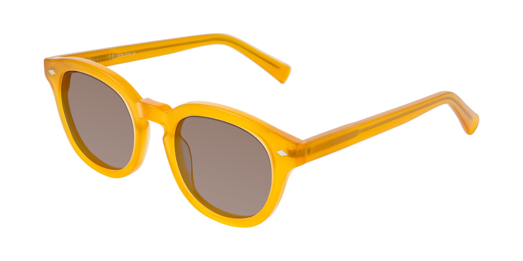 Angle of Nehrode in Honey with Medium Brown Tinted Lenses