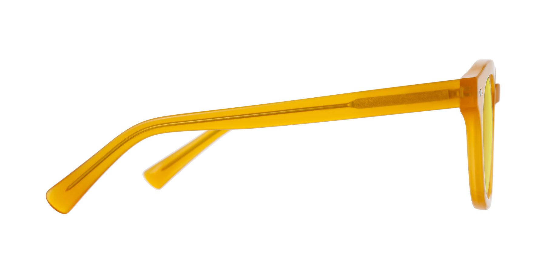 Side of Nehrode in Honey with Medium Yellow Tinted Lenses