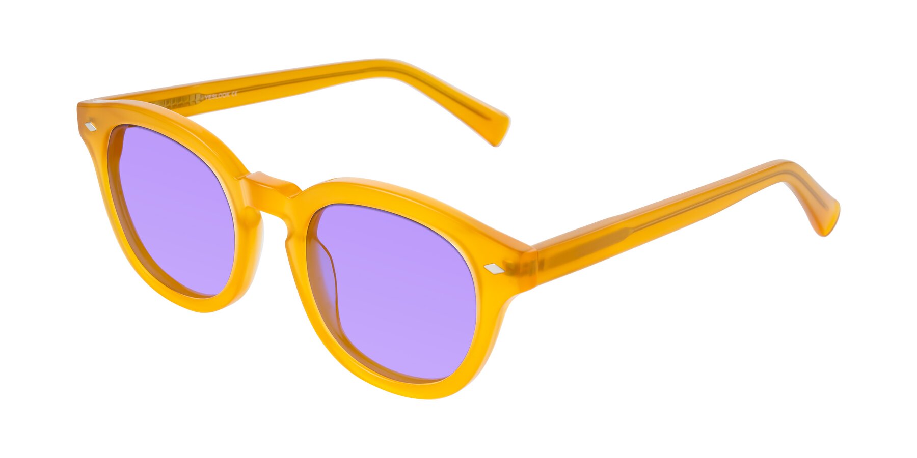 Angle of Nehrode in Honey with Medium Purple Tinted Lenses
