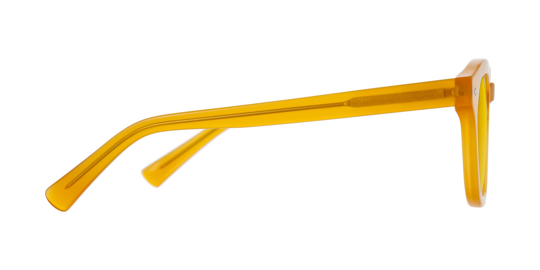 Side of Nehrode in Honey with Yellow Tinted Lenses