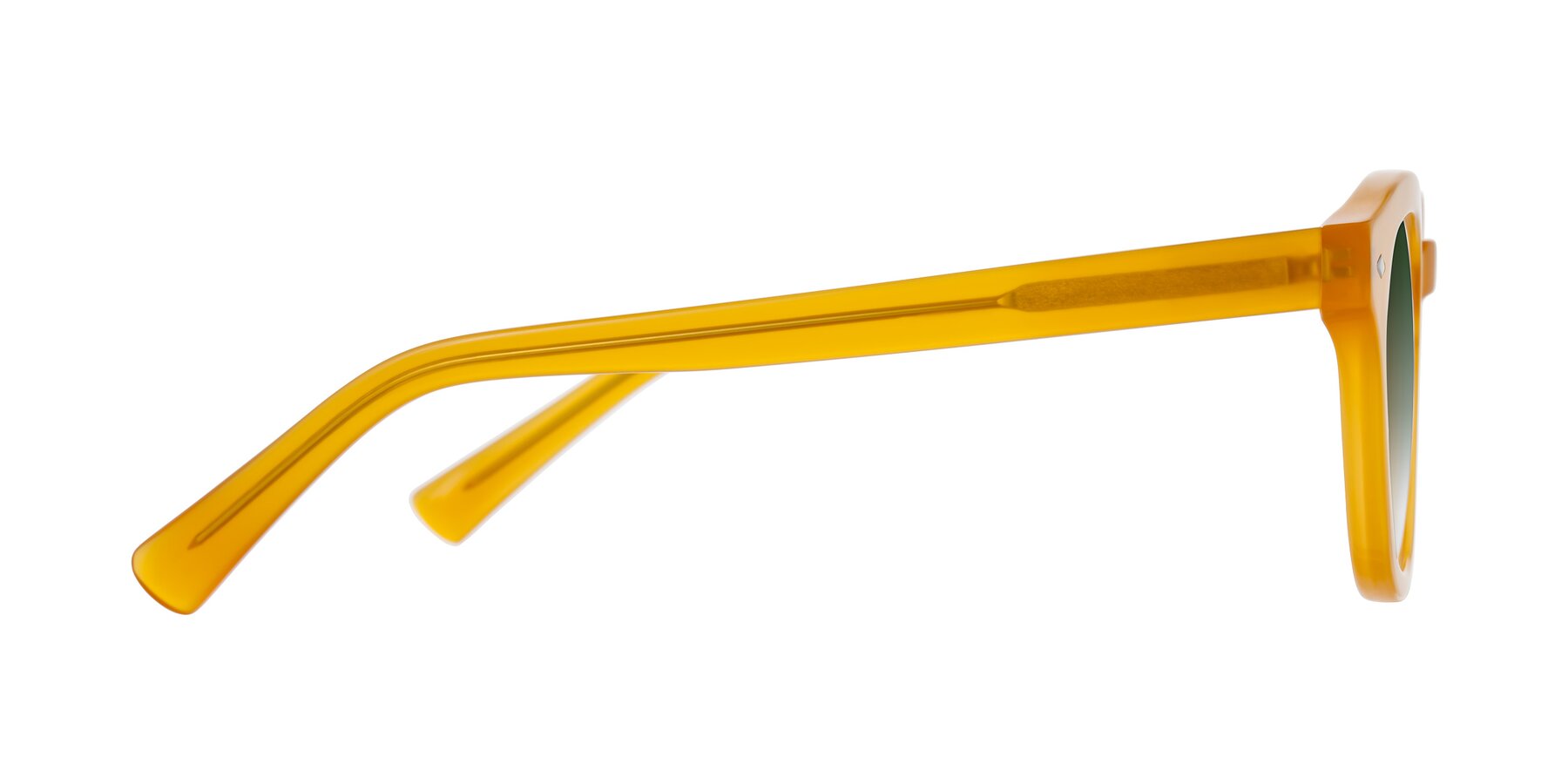 Side of Nehrode in Honey with Green Gradient Lenses