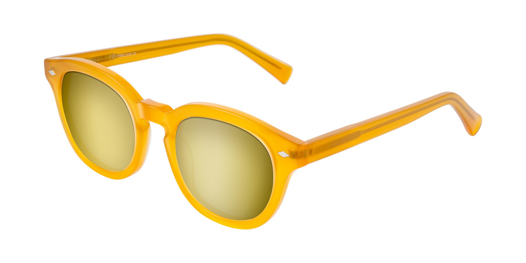Angle of Nehrode in Honey with Gold Mirrored Lenses