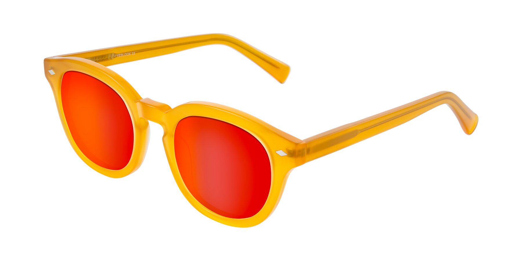 Angle of Nehrode in Honey with Red Gold Mirrored Lenses