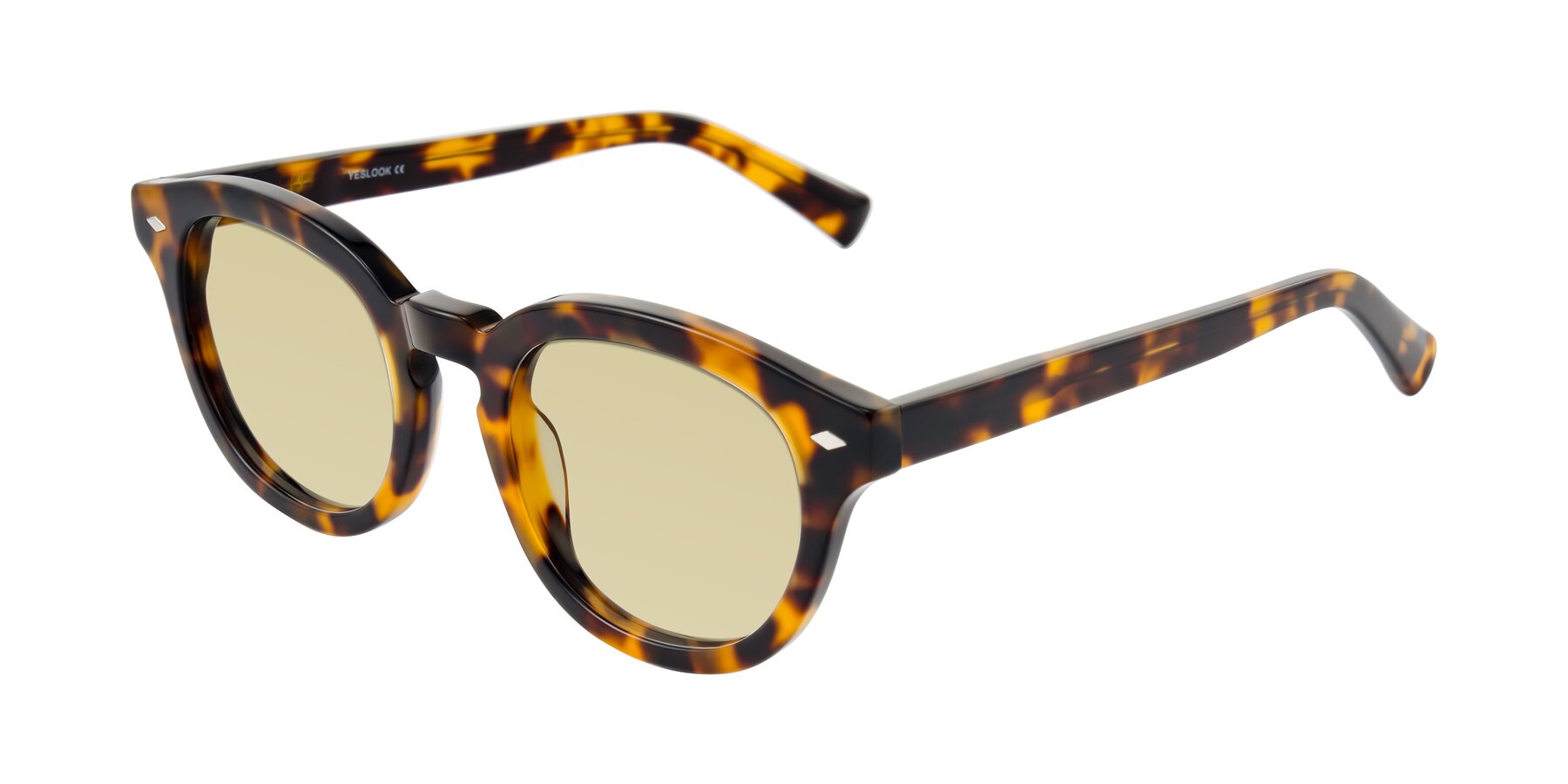 Angle of Nehrode in Tortoise with Light Champagne Tinted Lenses