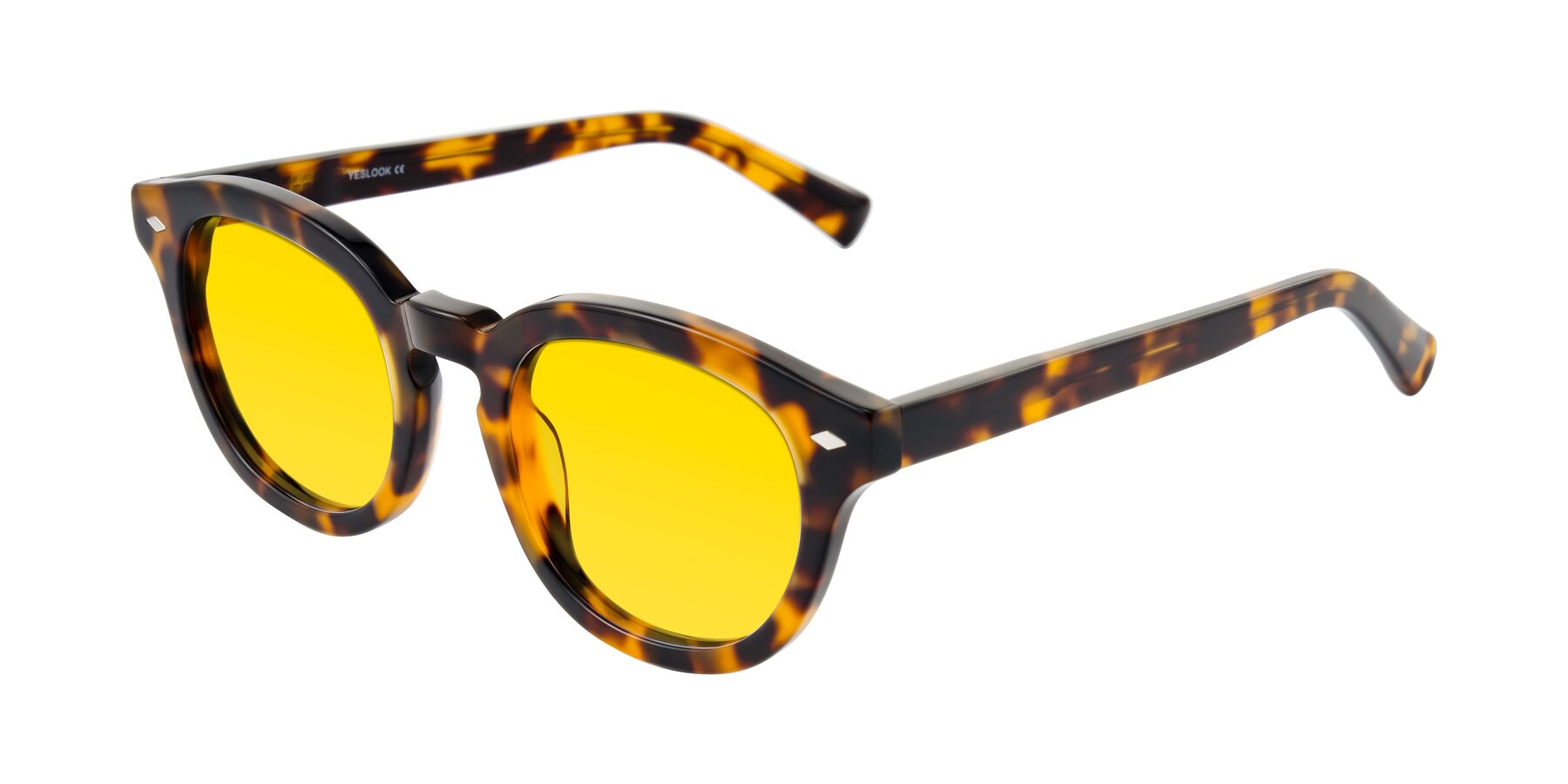 Angle of Nehrode in Tortoise with Yellow Tinted Lenses
