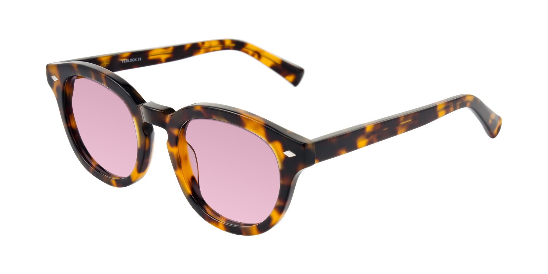 Angle of Nehrode in Tortoise with Light Wine Tinted Lenses