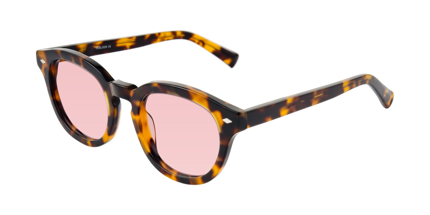 Angle of Nehrode in Tortoise with Light Garnet Tinted Lenses