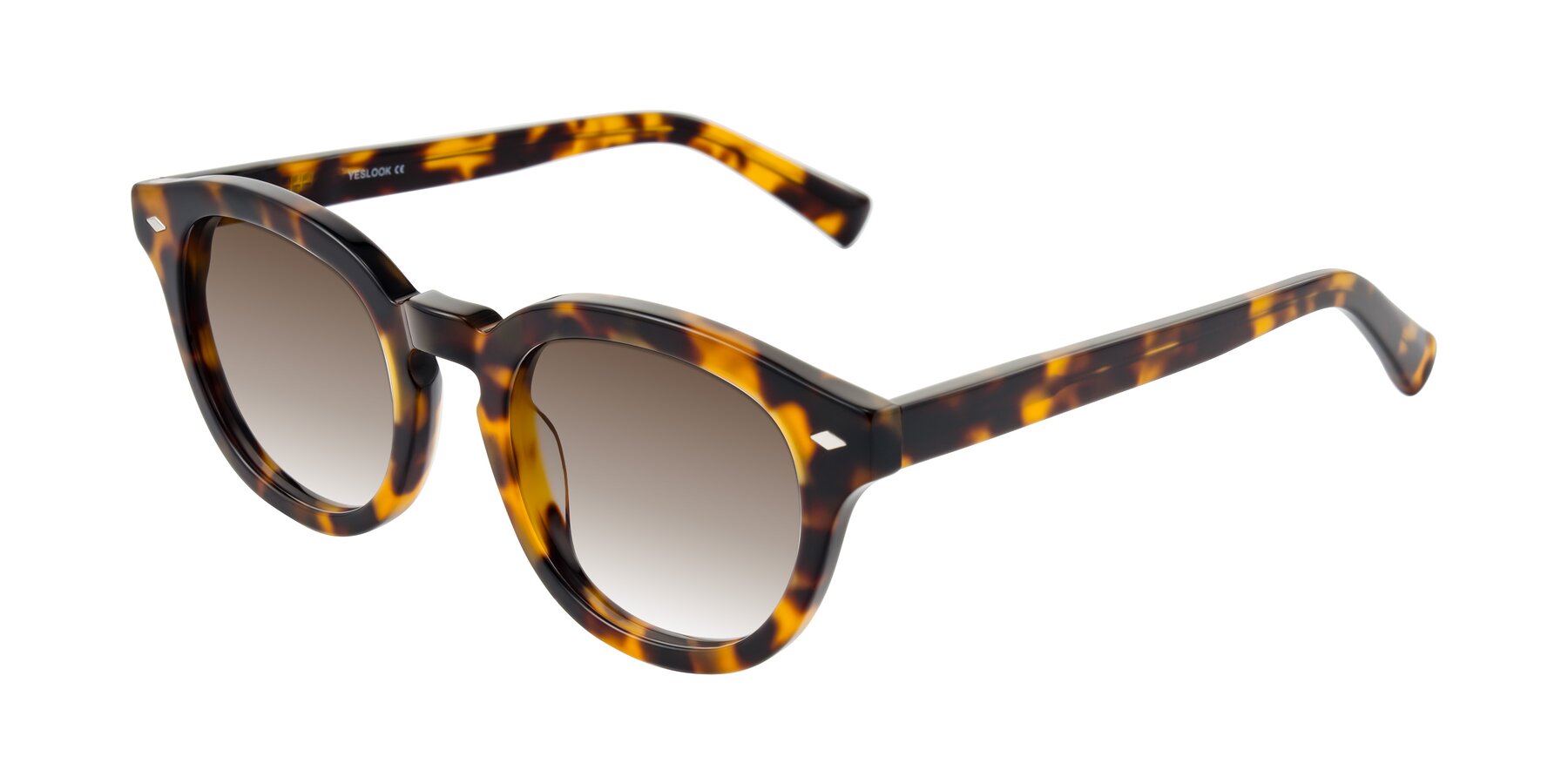 Angle of Nehrode in Tortoise with Brown Gradient Lenses