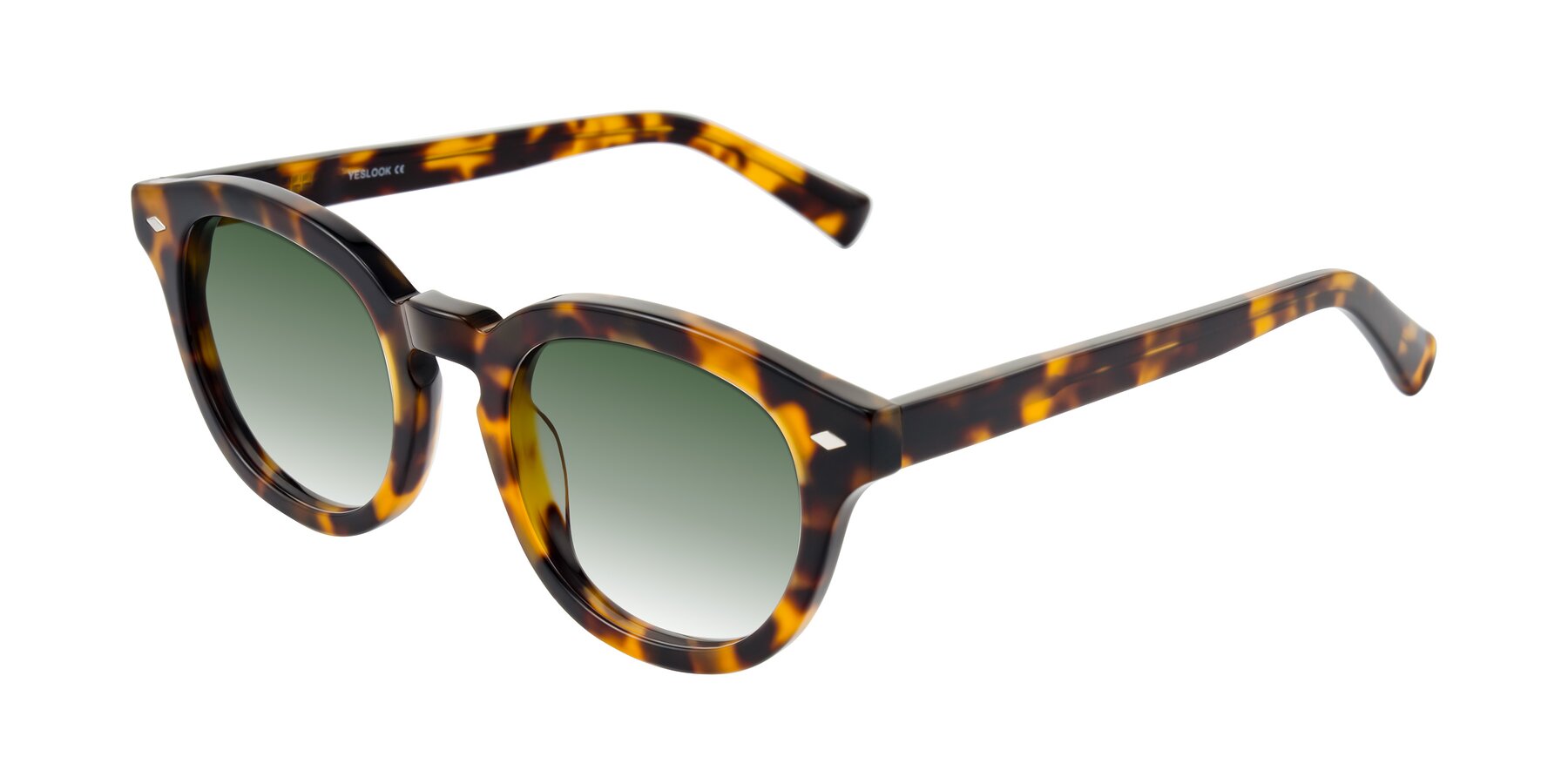 Angle of Nehrode in Tortoise with Green Gradient Lenses