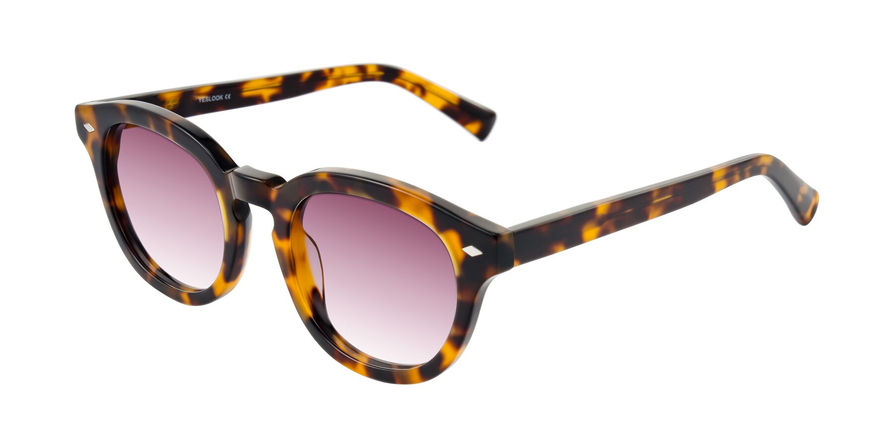 Angle of Nehrode in Tortoise with Wine Gradient Lenses
