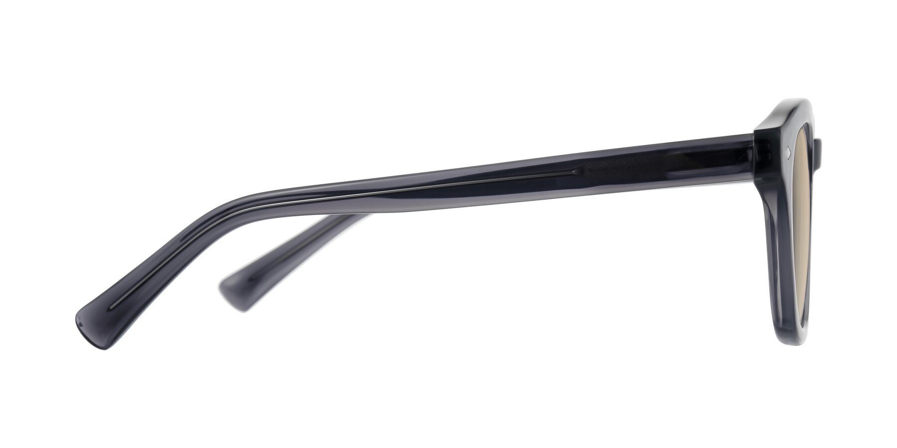 Side of Nehrode in Gray with Light Brown Tinted Lenses
