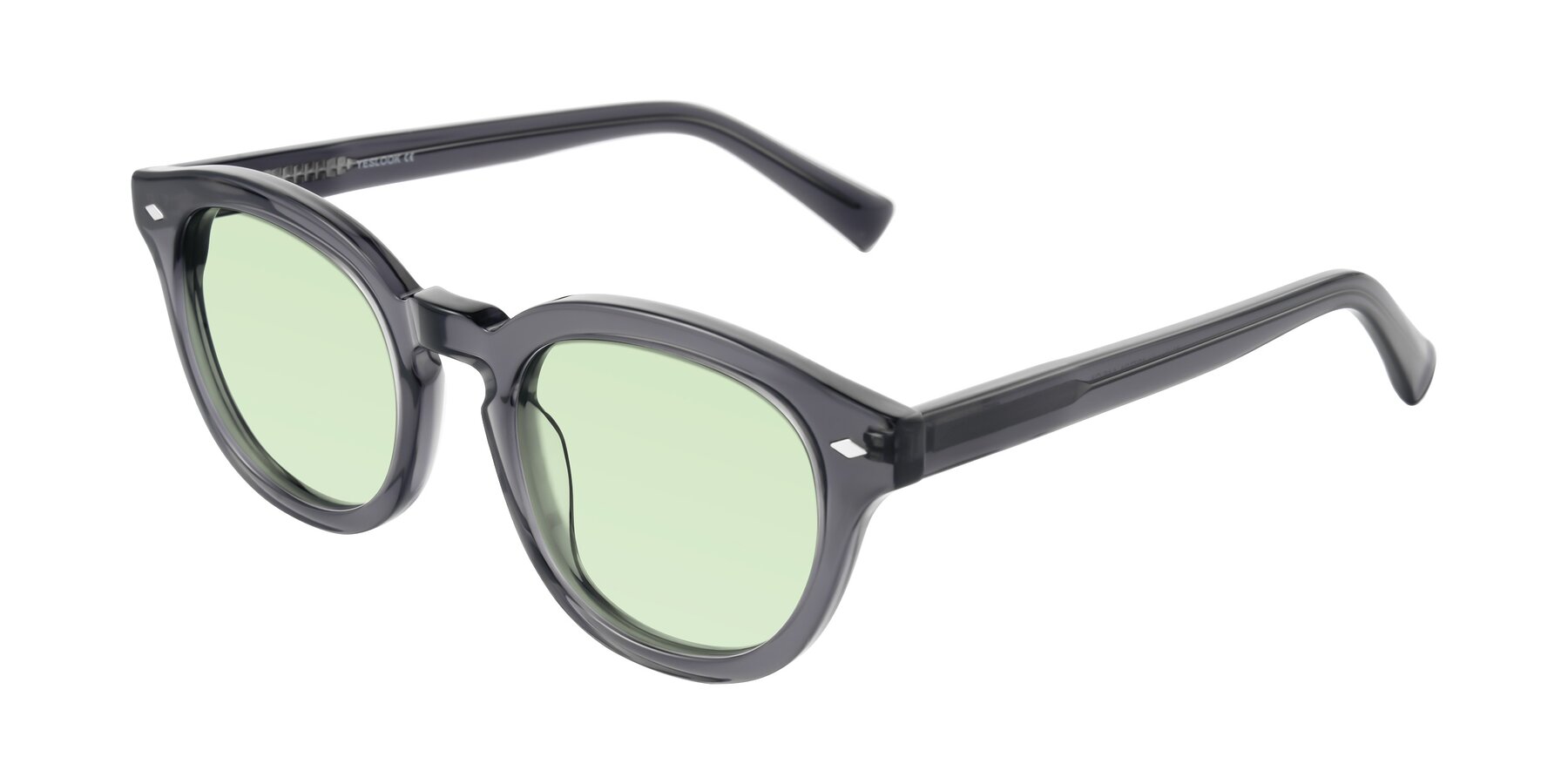 Angle of Nehrode in Gray with Light Green Tinted Lenses
