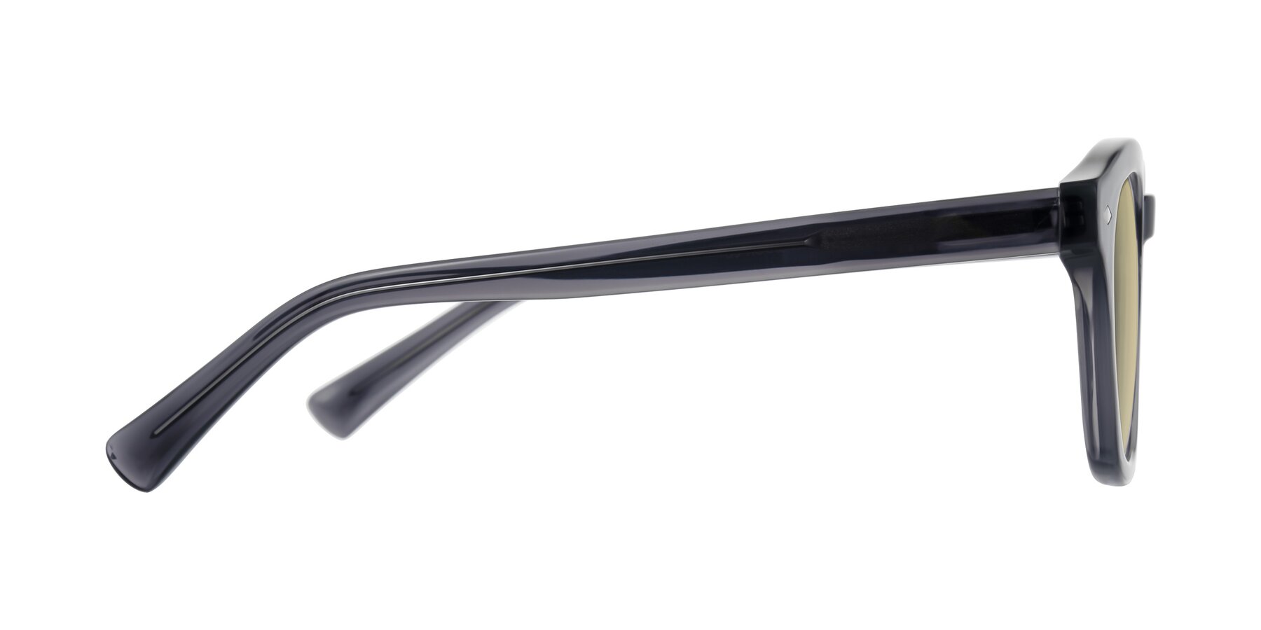 Side of Nehrode in Gray with Light Champagne Tinted Lenses