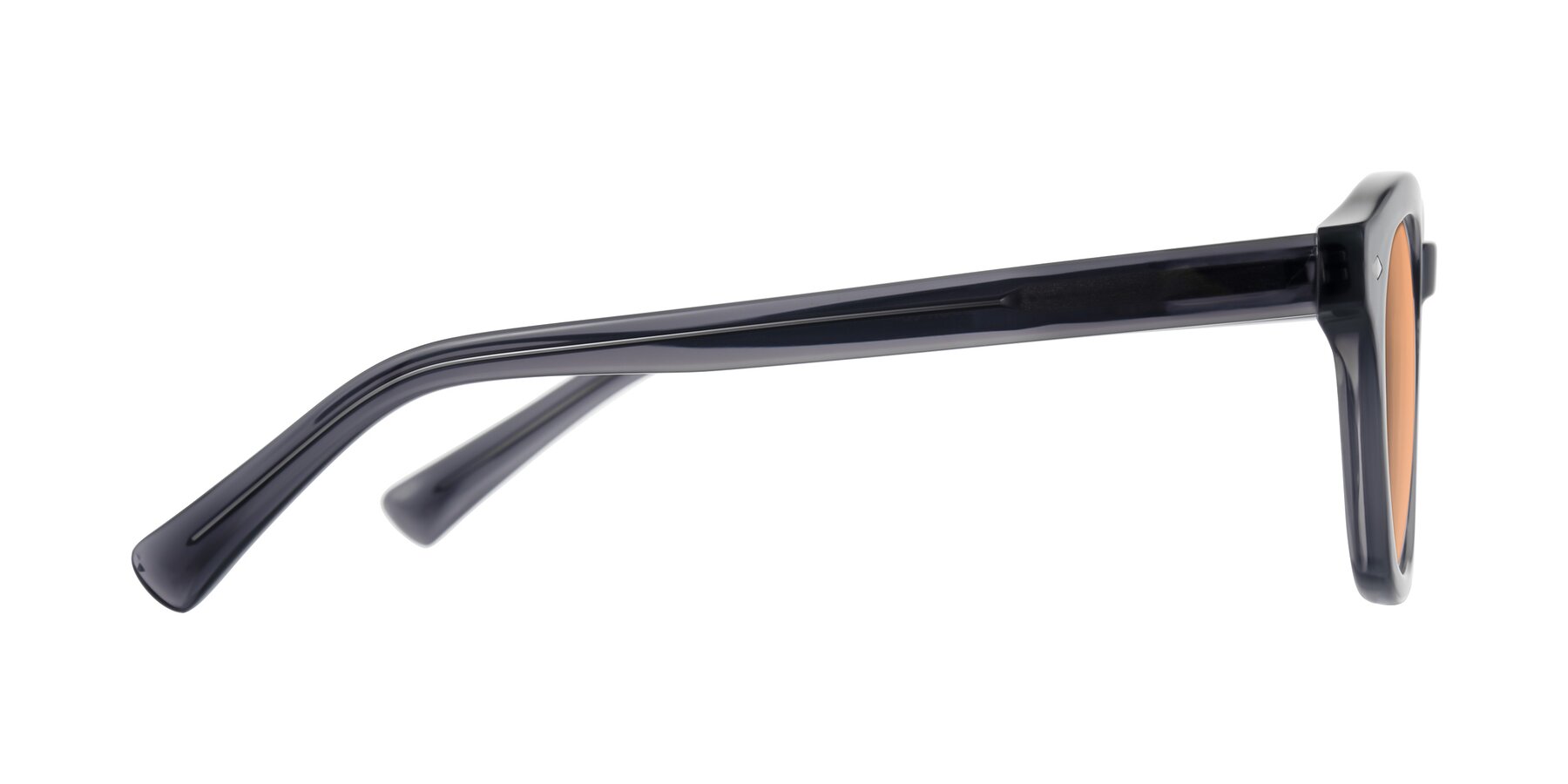 Side of Nehrode in Gray with Light Orange Tinted Lenses