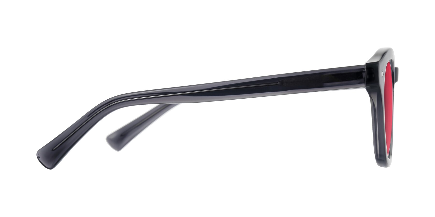 Side of Nehrode in Gray with Red Tinted Lenses
