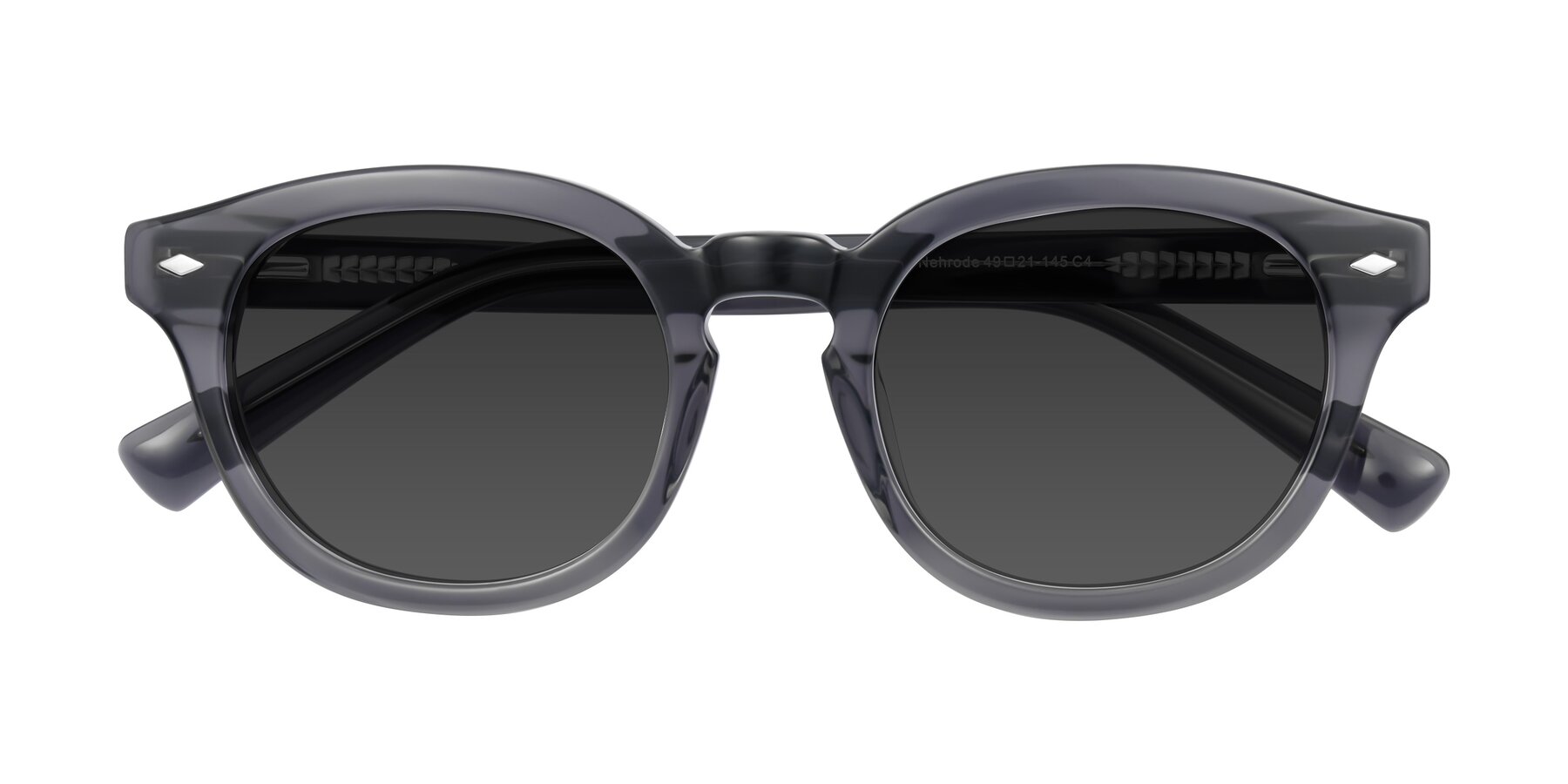 Folded Front of Nehrode in Gray with Gray Tinted Lenses