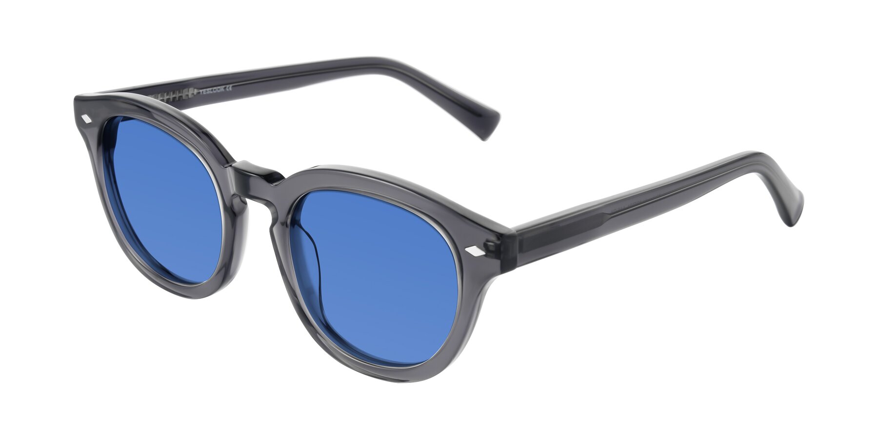 Angle of Nehrode in Gray with Blue Tinted Lenses