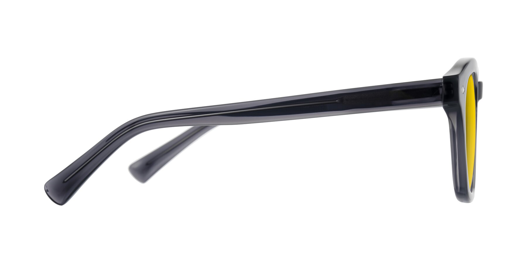 Side of Nehrode in Gray with Yellow Tinted Lenses