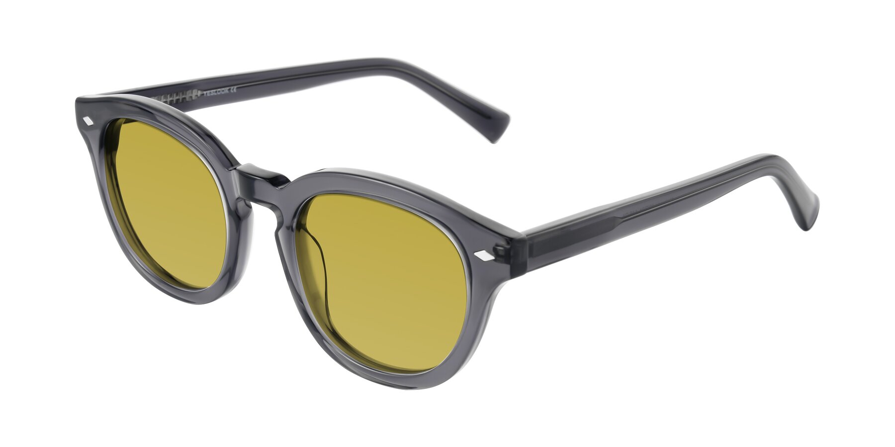 Angle of Nehrode in Gray with Champagne Tinted Lenses