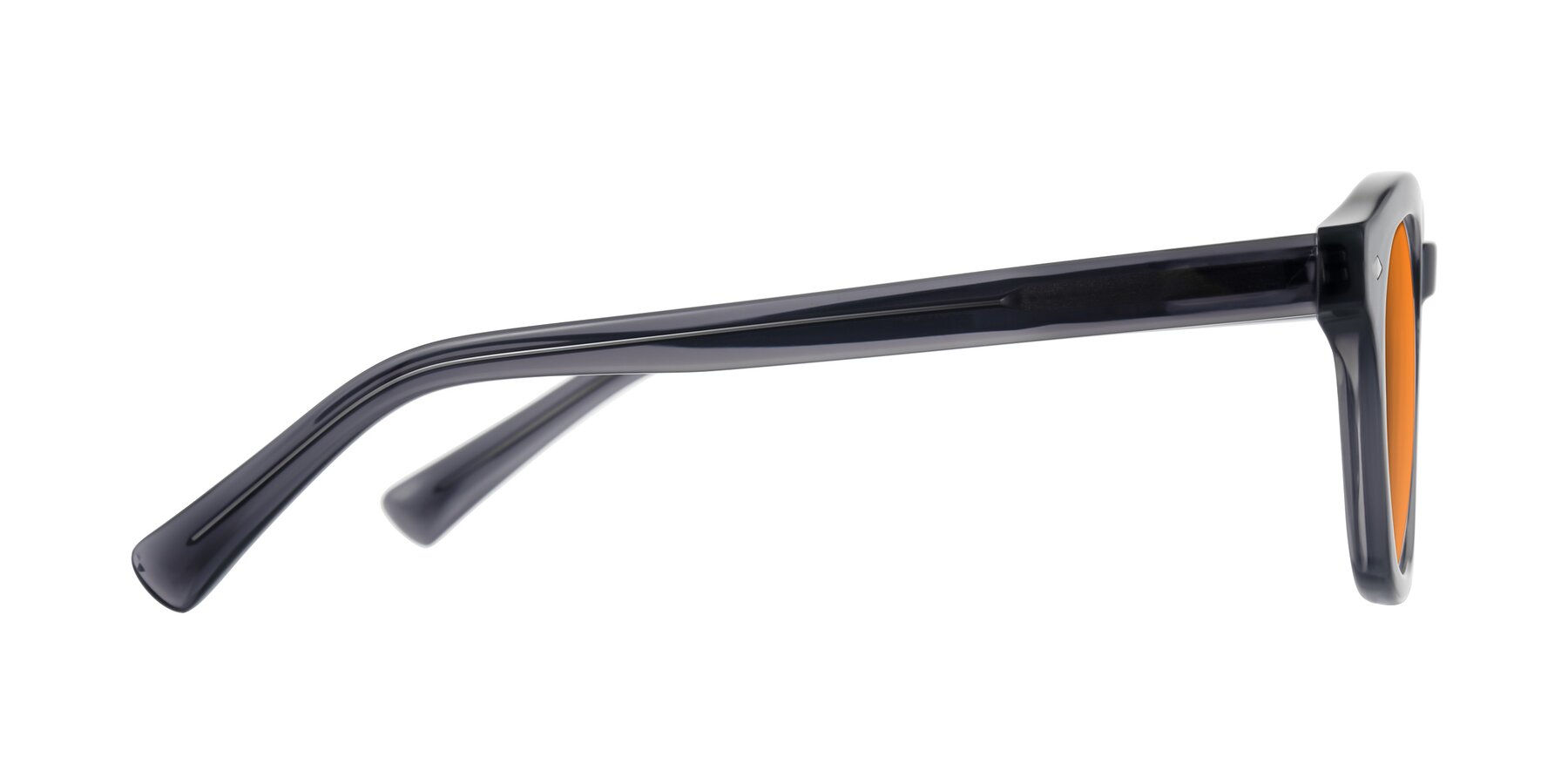 Side of Nehrode in Gray with Orange Tinted Lenses