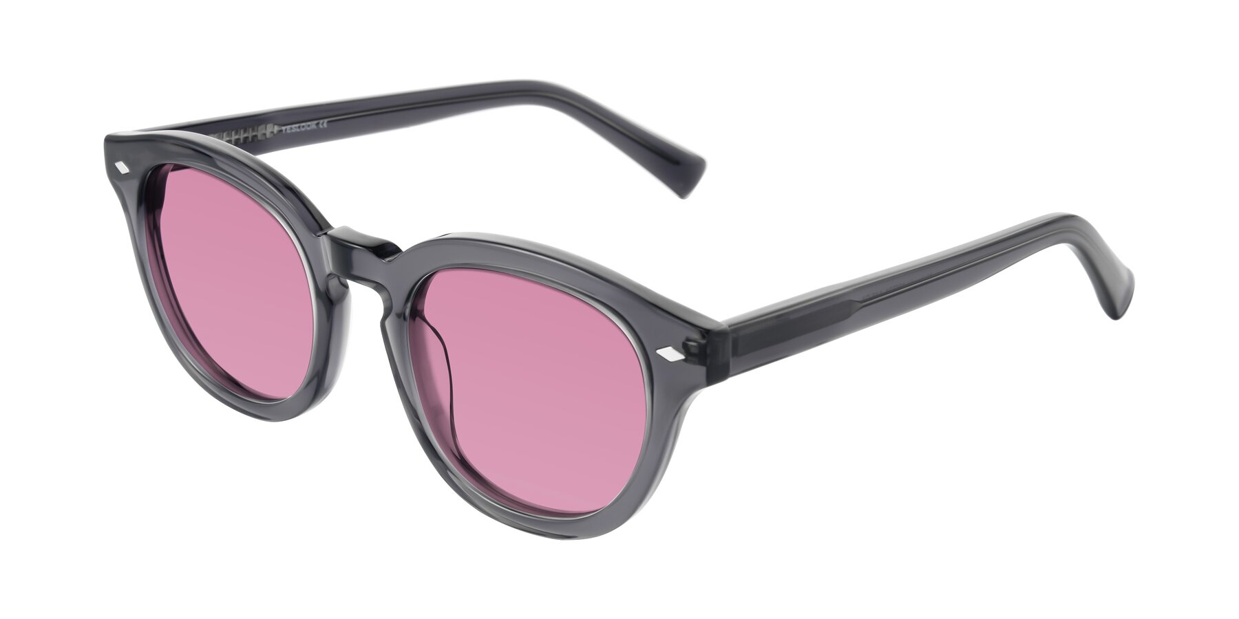 Angle of Nehrode in Gray with Medium Wine Tinted Lenses
