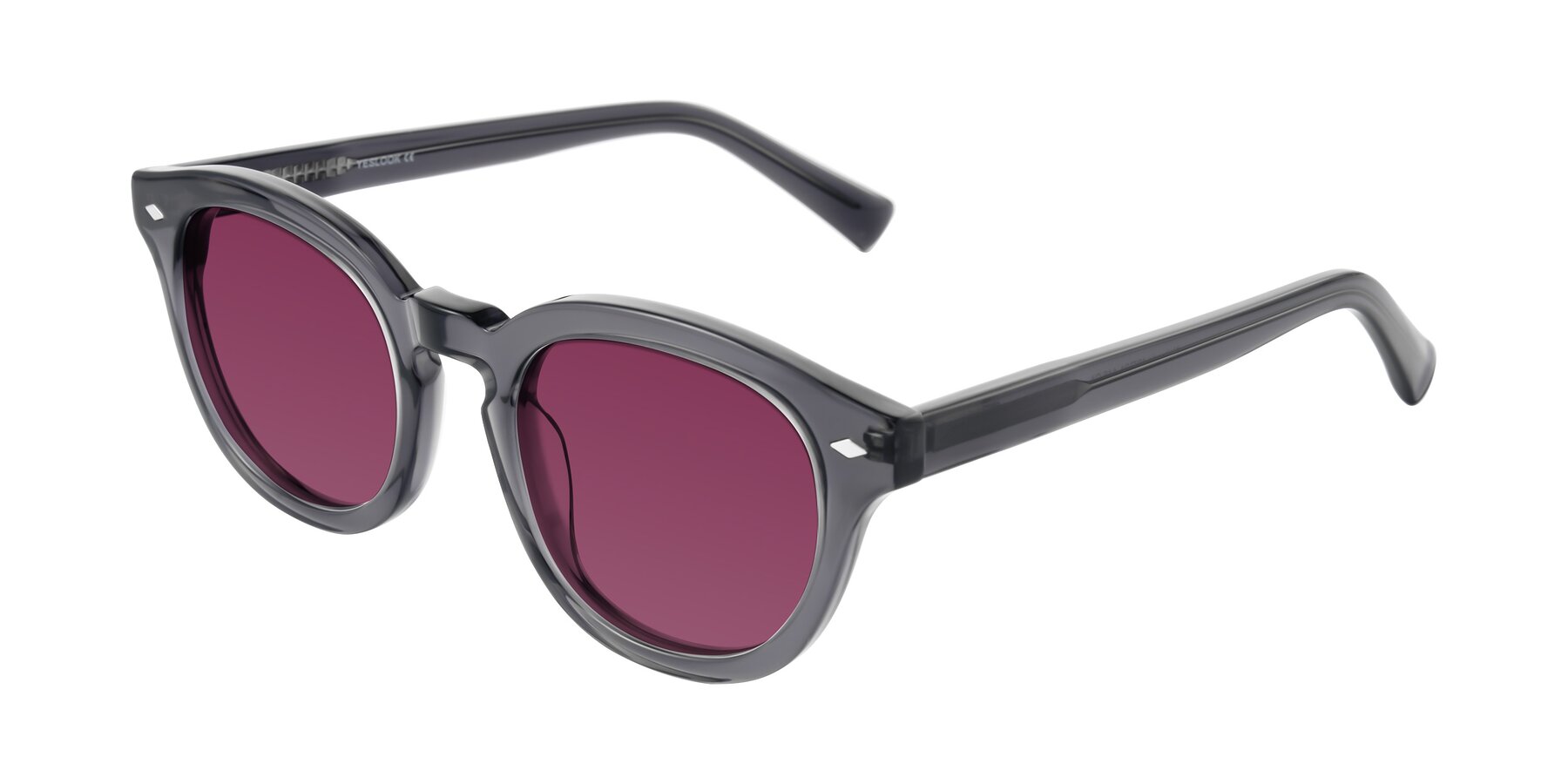 Angle of Nehrode in Gray with Wine Tinted Lenses