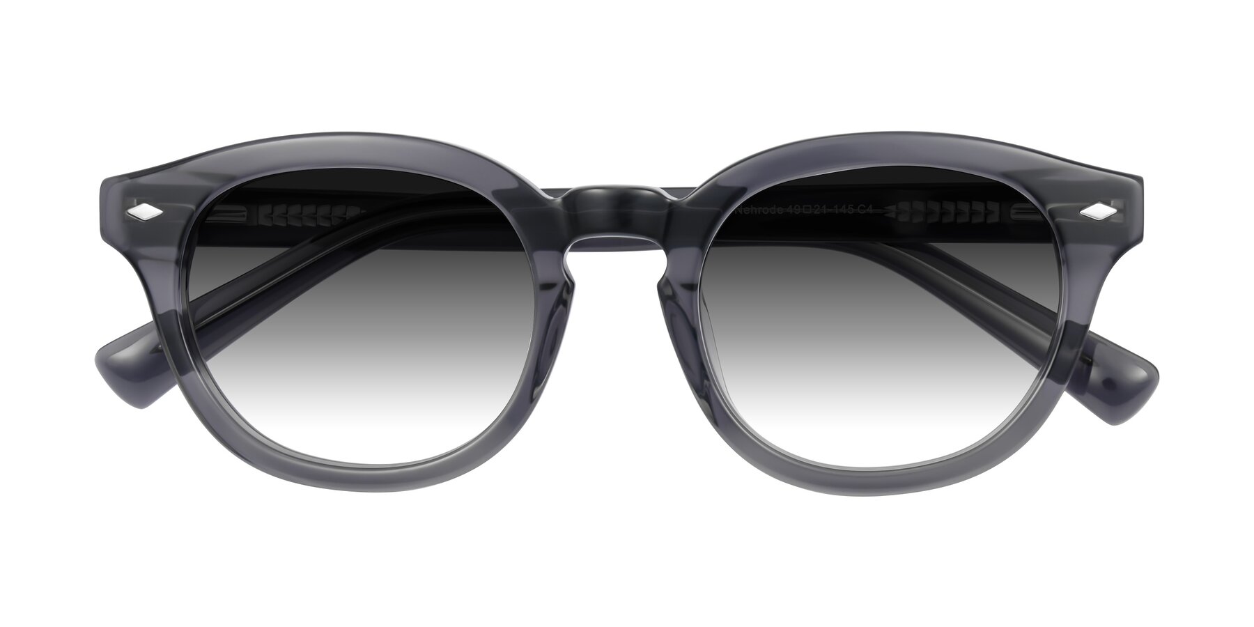 Folded Front of Nehrode in Gray with Gray Gradient Lenses