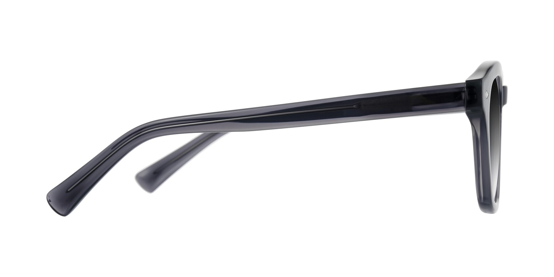 Side of Nehrode in Gray with Gray Gradient Lenses