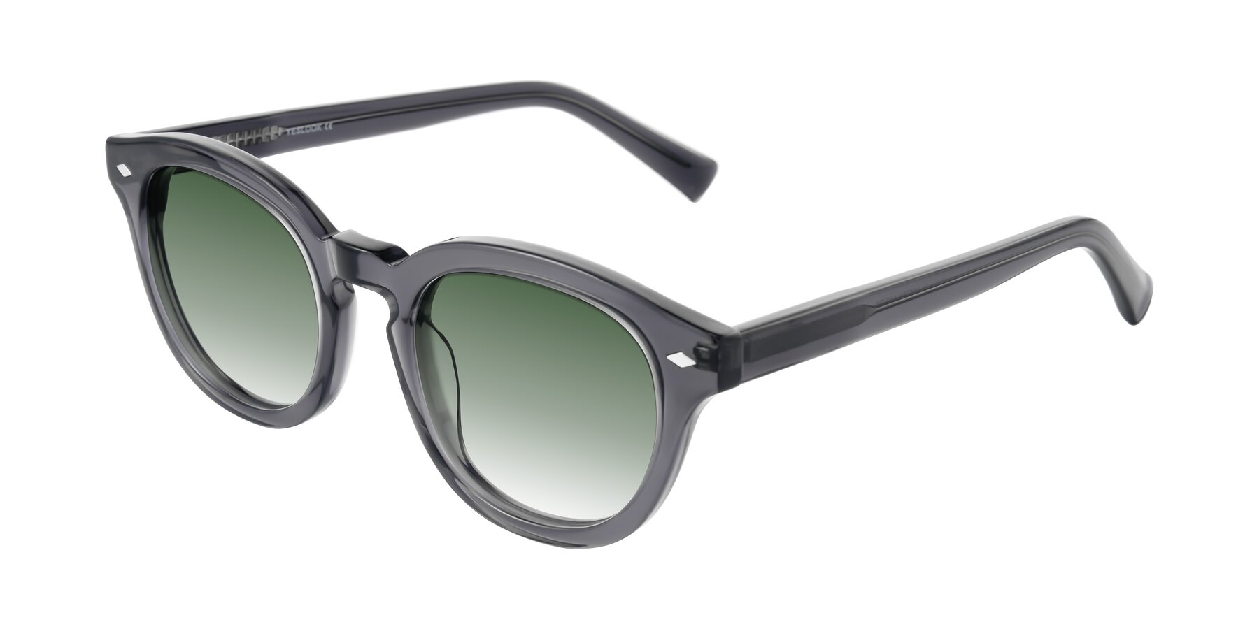Angle of Nehrode in Gray with Green Gradient Lenses