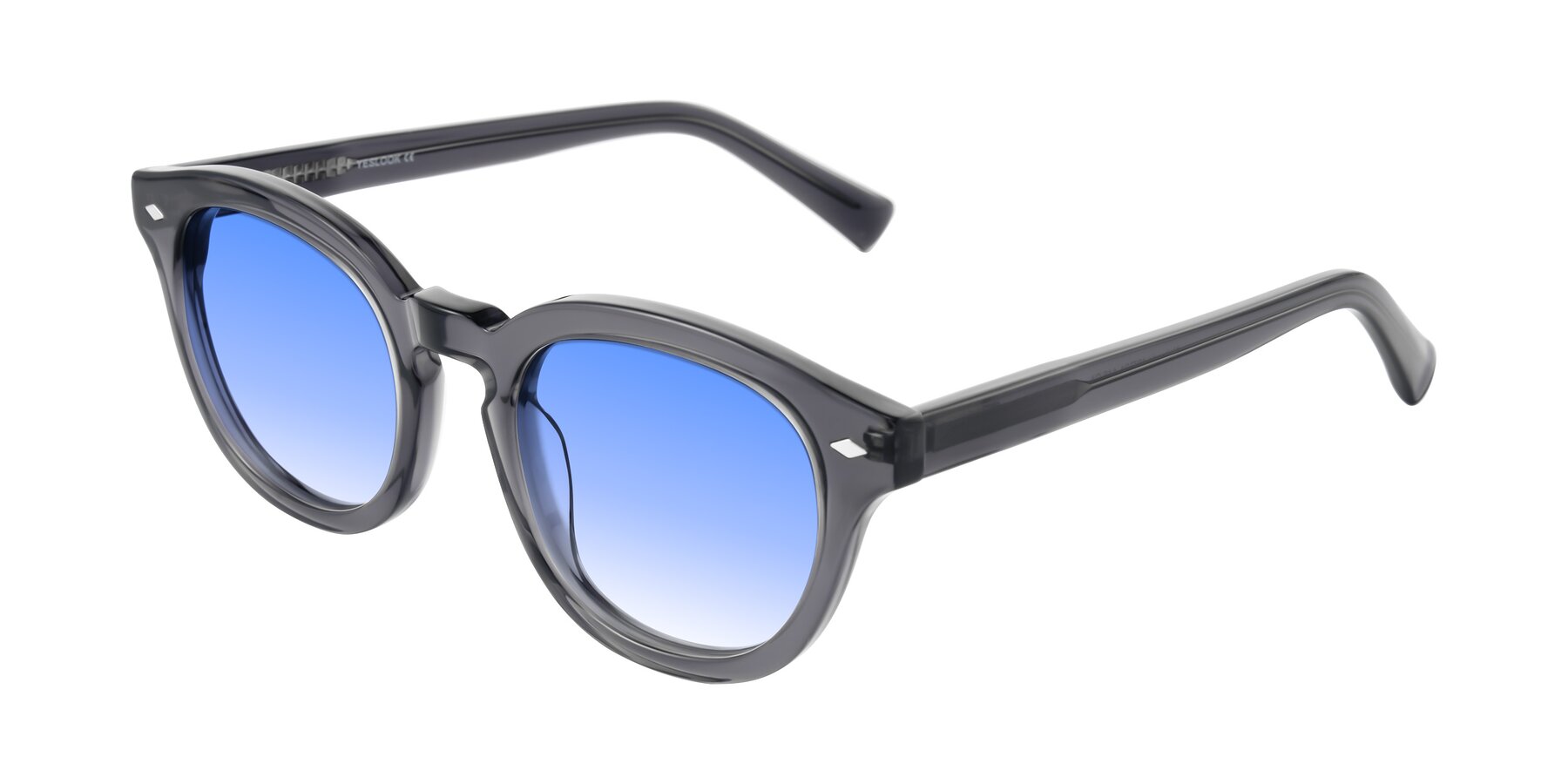 Angle of Nehrode in Gray with Blue Gradient Lenses
