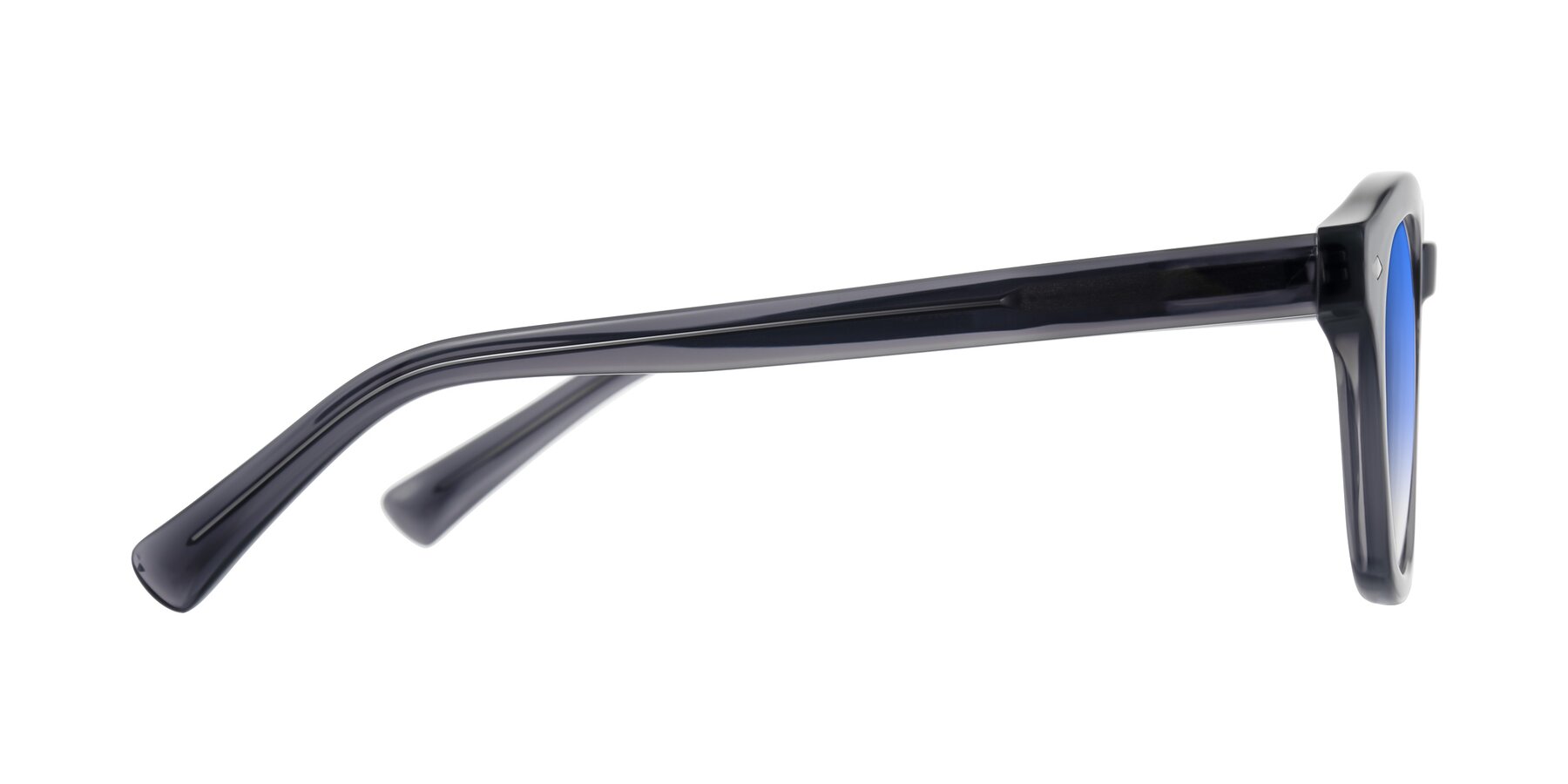 Side of Nehrode in Gray with Blue Gradient Lenses